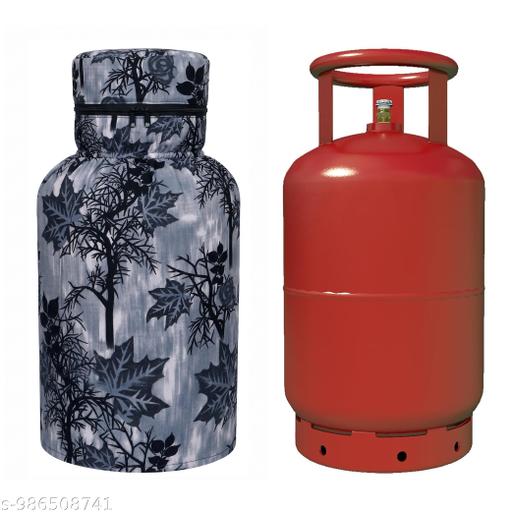 Designer LPG Cylinder Cover | Kitchen Cylinder Protector with Zipper | Pack of 1 - Fluxx Kart