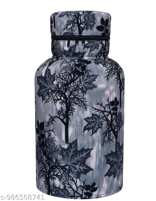 Designer LPG Cylinder Cover | Kitchen Cylinder Protector with Zipper | Pack of 1 - Fluxx Kart