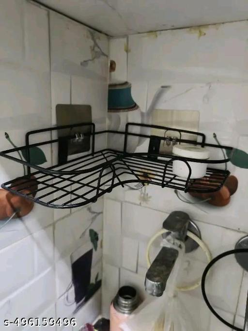 2 pis combo of the Self-Adhesive Metal Bathroom Corner Rack Storage Shelves Bathroom Shelf/Shelves Corner - Fluxx Kart