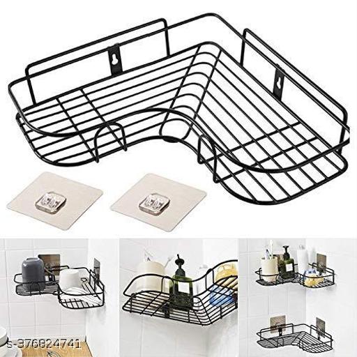 2 pis combo of the Self-Adhesive Metal Bathroom Corner Rack Storage Shelves Bathroom Shelf/Shelves Corner - Fluxx Kart