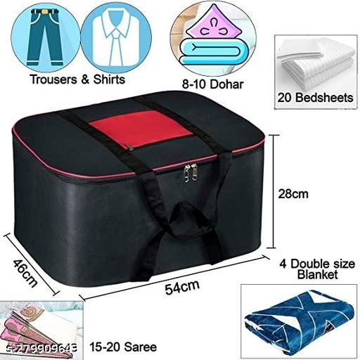 Tiarakrafts Big Size UnderBed Storage Bag And Blanket Cover  - Fluxx Kart