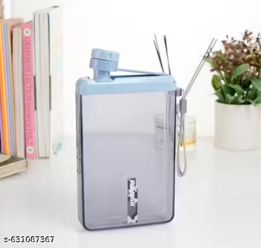 450 ml Zelda Blue Flat Notebook Bottle | Stylish Slim Design & BPA-Free Plastic - Fluxx Kart