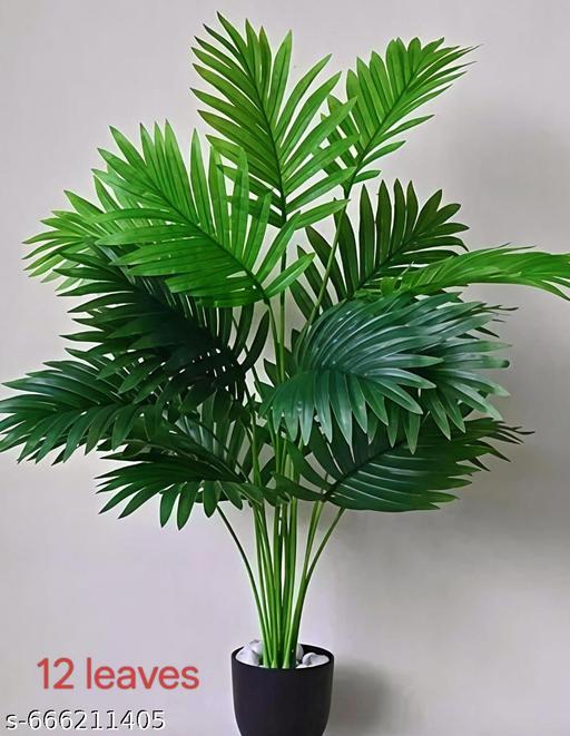 Artificial Beautiful 12 Leafs Tree Home Interior & Exterior Plant Palm Tree( without pot )(without pot ) - Fluxx Kart