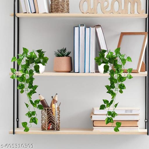 Artificial Money Plant Vine |Home|office|garden|decoration Artificial Plant Artificial Plant with Pot Set of 2  (45 cm, Green) - Fluxx Kart