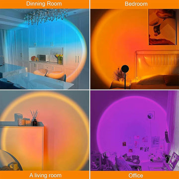 Sunset Lamp 16 Color RGB Projection Light with Remote & Adjustable Stand - FRK Products 