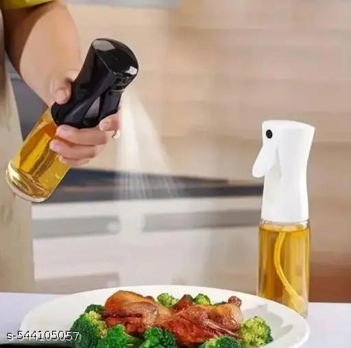 200ml Glass Oil Dispenser Spray Bottle, Refillable Food Grade Oil Vinegar Sprayer Bottles for Kitchen, Air Fryer, Salad, Baking, Grilling, Frying (Pack of 1) - FRK Products 