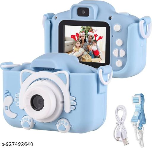 Kids Digital Toy Camera for Boys & Girls | Mini HD Camera with Video Recording, Games & Rechargeable Battery | Birthday Gift for Children | Cute Cartoon Design
