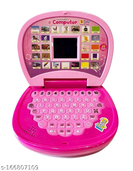 NILKANTHARNI  Educational Computer ABC and 123 Learning Kids Laptop with LED Display and Music  - Gadgetztore