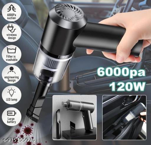 Portable Car Vacuum Cleaner 3 in 1 with Blower & Air Duster, Wireless Handheld Mini Vacuum Cleaner for Car & Home, Rechargeable Cordless Car Dust Cleaner Machine, Strong Suction Small Vacuum cleaners - Gadgetztore