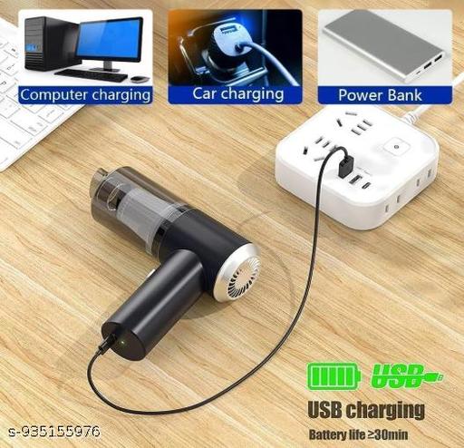 Portable Car Vacuum Cleaner 3 in 1 with Blower & Air Duster, Wireless Handheld Mini Vacuum Cleaner for Car & Home, Rechargeable Cordless Car Dust Cleaner Machine, Strong Suction Small Vacuum cleaners - Gadgetztore