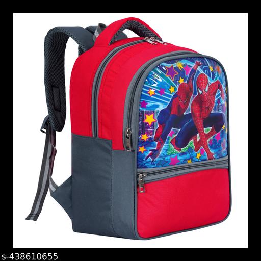 Spiderman bag 30 Liter 16 ×12inch Pre-School 31cm For Nursery (LKG/UKG/1st std) Waterproof School Bag with Free lunch bag - Gadgetztore