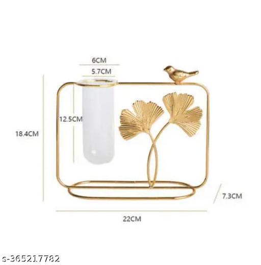 New Innovative Handicraft Propogation Station With Metal Fame Testtube Glass Item Vase For Flower Gift Home Decor Bedroom Office Corner Living Room Decoration Living Room Decor - Gadgetztore
