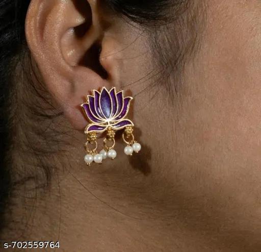 new fancy desine lotus moti jewllery set for women - Gagan Elite