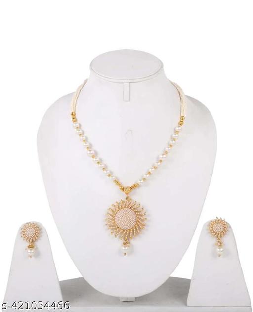  PANDLEY SET NECKLESS ROSE GOLD (SURYAMUKHI) - Gagan Elite
