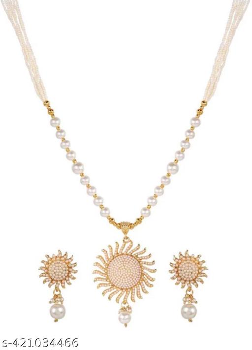  PANDLEY SET NECKLESS ROSE GOLD (SURYAMUKHI) - Gagan Elite