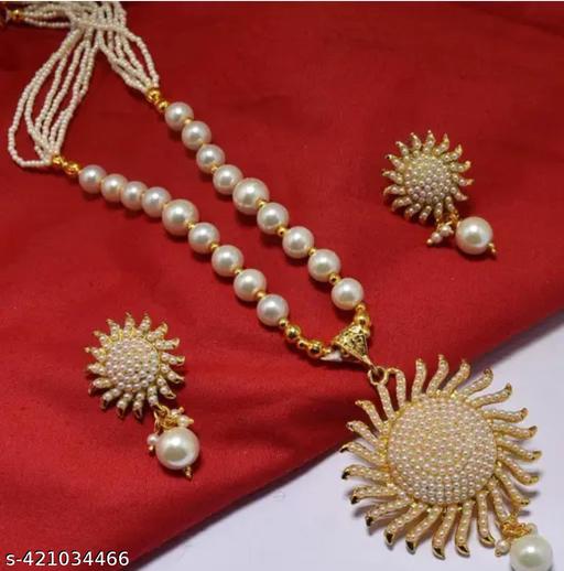  PANDLEY SET NECKLESS ROSE GOLD (SURYAMUKHI) - Gagan Elite