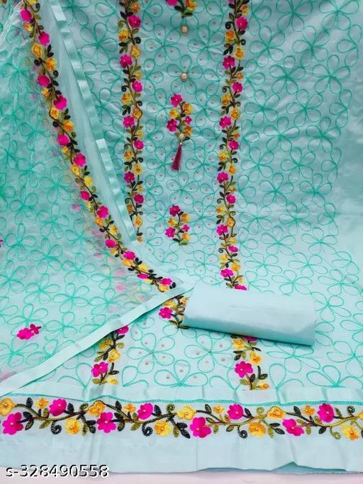 Cotton Suit Dress Material,Unstitched Cotton Blend Kurta,Churidar Material - Gagan Elite