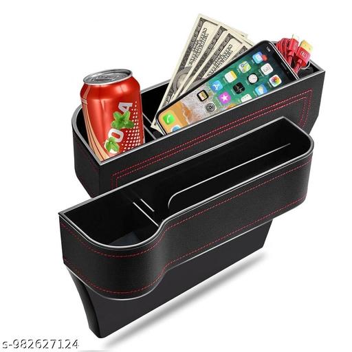 Car Seat Gap Organizer Storage Box with Cup Holder - Grinlot 