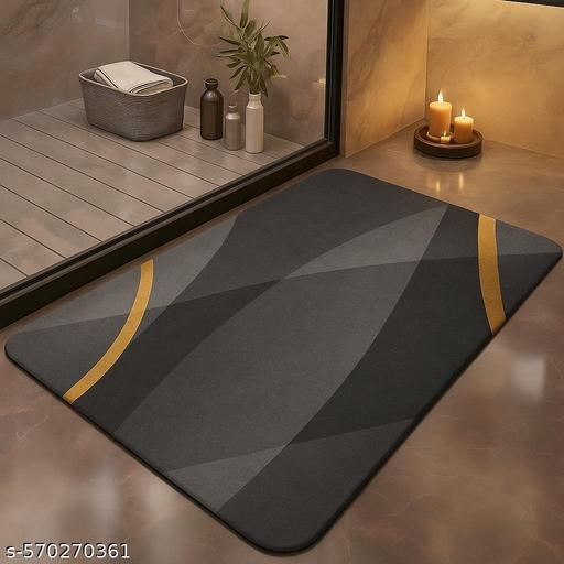 Premium water absorbent bath mat 