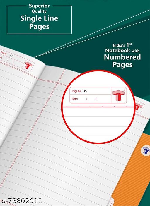 Target Publications Notebooks for Kids | Single Line Small Copy | 76 Pages | 18 cm x 24 cm | Pack of 8 - Happyyoo