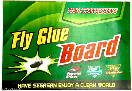 FLY GLUE TRAP BORD#(8PSC PACK)Gumtree Fly Trapp Card – Pack of 8 | Non-Toxic Housefly Killer & Insect Trap for Home, Kitchen, Dining, Balcony | Strong Adhesive Fly Catcher, Safe for Kids & Pets | Chemical-Free Protection - Happyyoo