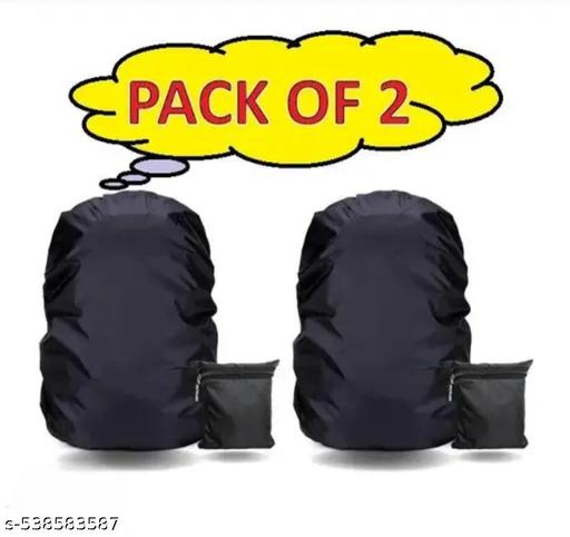  Waterproof 55L to 75L Rain Cover for Rucksack Backpack Bags, Rainproof Dustproof Protector Rain Cover Elastic Adjustable Specially for Trekking Black - Happyyoo