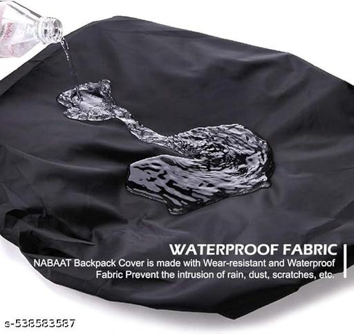  Waterproof 55L to 75L Rain Cover for Rucksack Backpack Bags, Rainproof Dustproof Protector Rain Cover Elastic Adjustable Specially for Trekking Black - Happyyoo