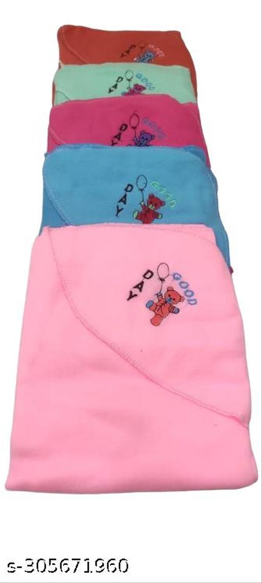 BABY HOODED WRAPPER BLANKETS PACK OF 5 EASY TO CARRY - Happyyoo