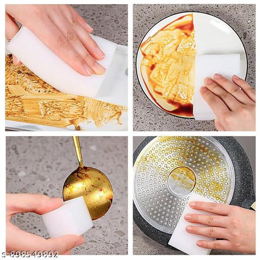 Melamine Magic Sponge Pack of 5 | Household Cleaning Sponge for Kitchen Bathroom - Happyyoo