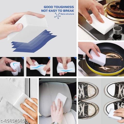 Melamine Magic Sponge Pack of 5 | Household Cleaning Sponge for Kitchen Bathroom - Happyyoo