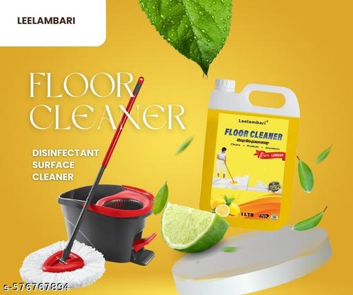 Leelambari  Tile, Floor & Ceramic Cleaner, Multi-surface Bathroom Cleaner Kills 99.9% Germs Lemon  (1 L) - Happyyoo