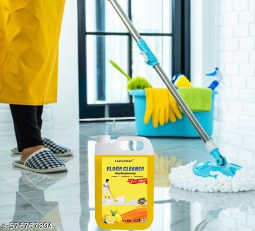 Leelambari  Tile, Floor & Ceramic Cleaner, Multi-surface Bathroom Cleaner Kills 99.9% Germs Lemon  (1 L) - Happyyoo