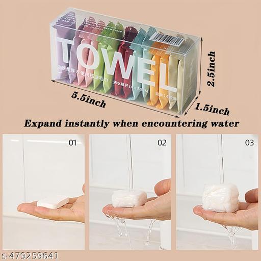 Axenta 14pcs Compressed Towel Set - Travel Compressed Cotton Face Towels - Happyyoo
