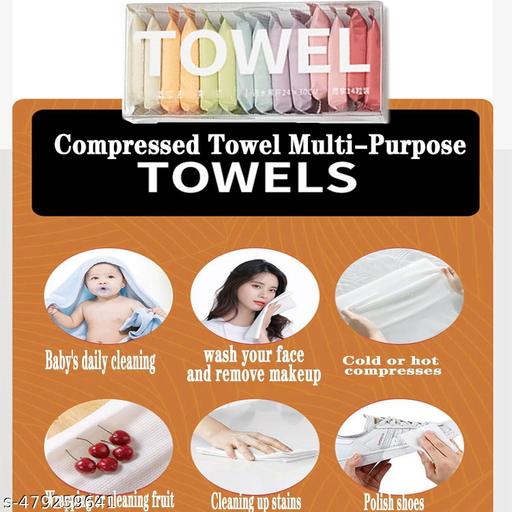 Axenta 14pcs Compressed Towel Set - Travel Compressed Cotton Face Towels - Happyyoo