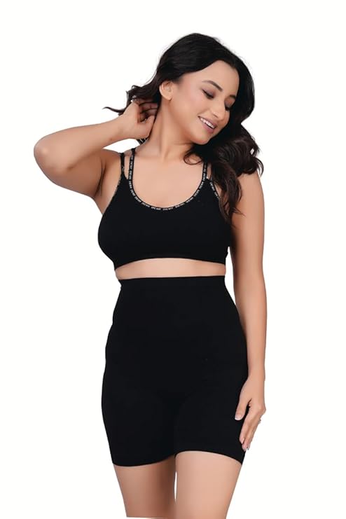 Women's High Waist Tummy Control Shapewear (Black) - Innaall.Store