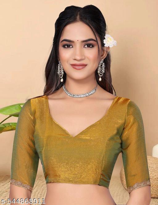 FINERFLY Superb Premium Quality New Rich Chiffon Fendy Type Soft Fabric Rich Border Look Party Wear Saree With Blouse - roslyncart
