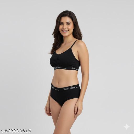 Women Everyday | Bikini Set | Innerwear for Women | Bra Panty Lingerie Set | Pack of 3 - roslyncart