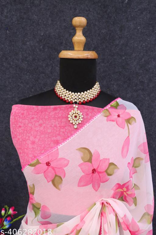 FLOWER DESIGNER SAREE - roslyncart