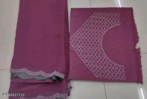 S NEW FANCY TRANDING WINE SIROSKI HOT FIXING SAREES PARTY WEAR SAREES - roslyncart