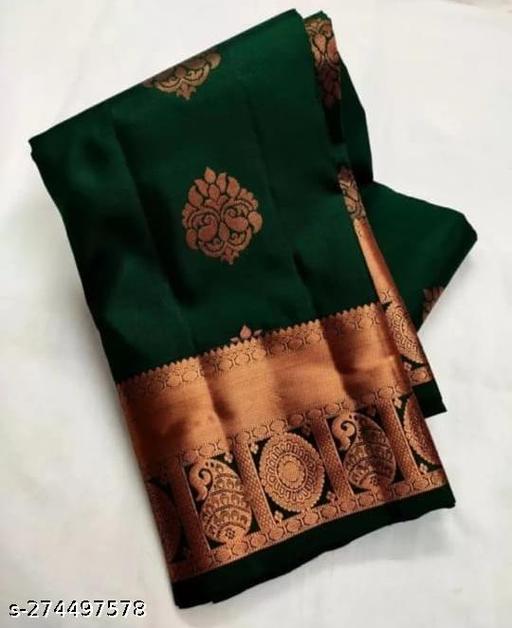 Tradional Partyware Banarasi Silk Saree With Blause - roslyncart