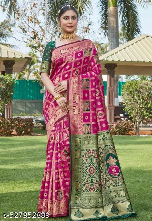 Riddhi Siddhii Creation Woven Kanjivaram Pink soft cotton Saree With Twirling Blouse Piece.. - roslyncart