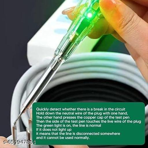 tester electric screw driver High-Brightness Intelligent Voltage Tester Pen function LED Light with Screwdriver power tools tester Non-Contact AC Voltage [PACK of 1] - roslyncart