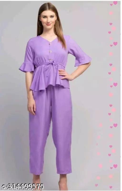 Trendy Modern Women Top & Bottom Sets - roslyncart