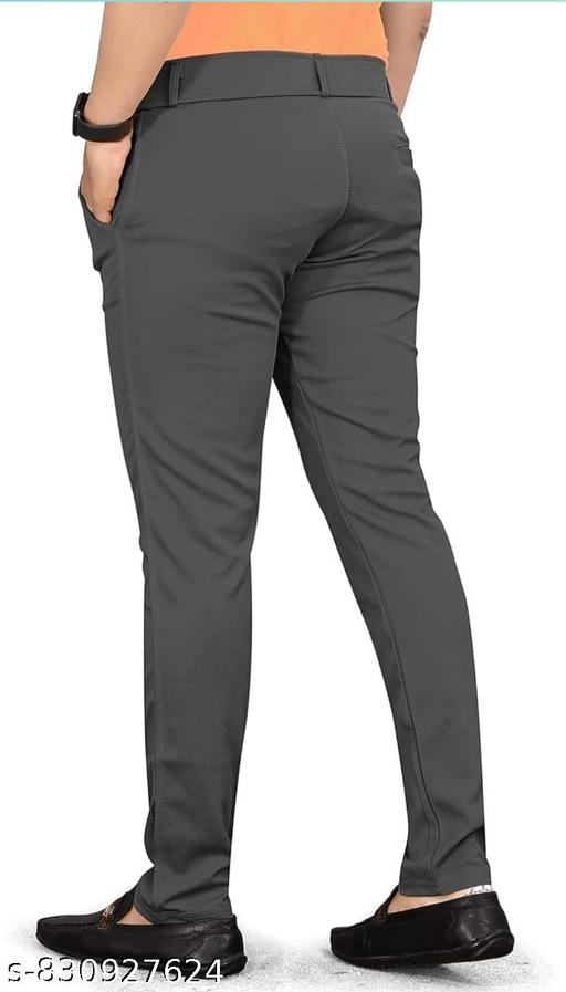 Men's Lycra Caual Trouser Pant  - roslyncart