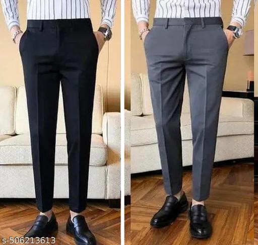 Formal Pants For Men ( Pack of 2 ) - roslyncart