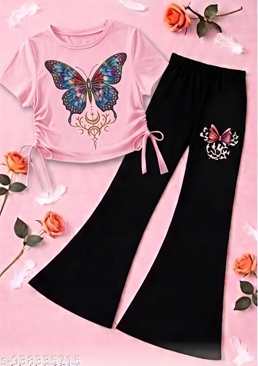 Trending top and bottom set for girls  - roslyncart
