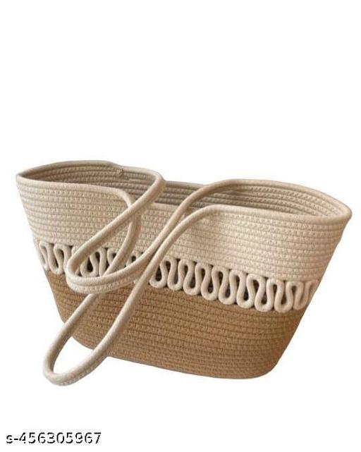 Stylish Handmade Woven Shoulder Bag for Women - Perfect for Beach Shopping Hangbag | Handbag For Women | Stylish Handbag | - Katha Vastrika