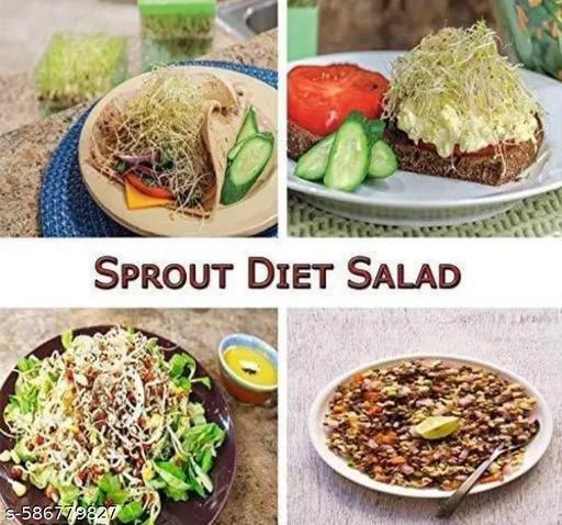 Sprout Maker Box | Hygienic Sprout Maker with 3 Container | Organic Home Making Fresh Sprouts Beans for Living Healthy Life Sprout Maker 3 Bowl Sprout Maker for Home - Kitchen Accessories Only