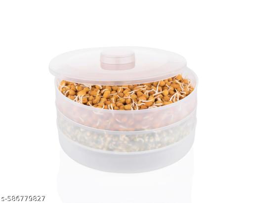 Sprout Maker Box | Hygienic Sprout Maker with 3 Container | Organic Home Making Fresh Sprouts Beans for Living Healthy Life Sprout Maker 3 Bowl Sprout Maker for Home - Kitchen Accessories Only