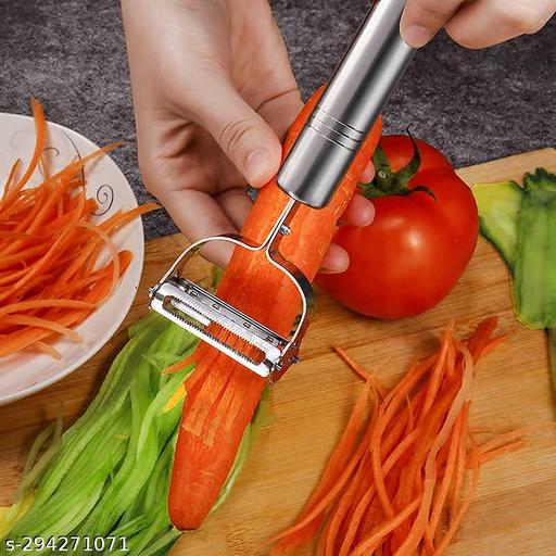 Stainless Steel Carrot Potato Fruit Peeler Durable Razor Sharp Cutter Shredder Slicer Vegetable Julienne Peeler - Kitchen Accessories Only